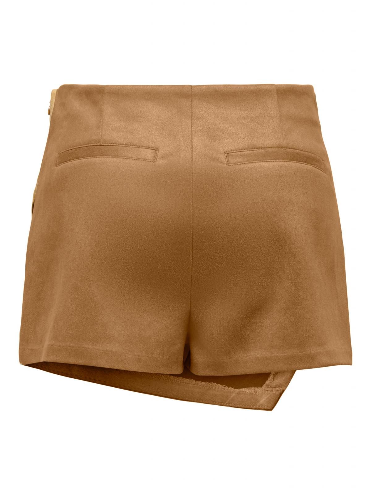 온리 모던 랩 디자인 미니 스커트 15369267_2011 BROWN / TOASTED COCONUT - 상세 이미지 4