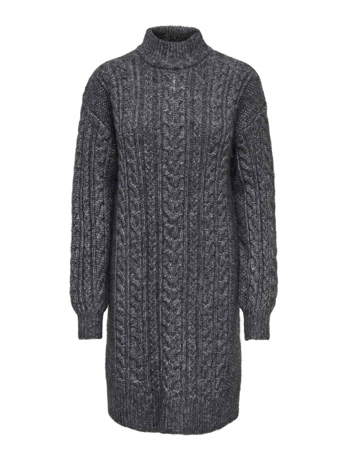 온리 케이블 니트 하이넥 미니 원피스 15361752_2383 GREY / DARK GREY MELANGE - 상세 이미지 4