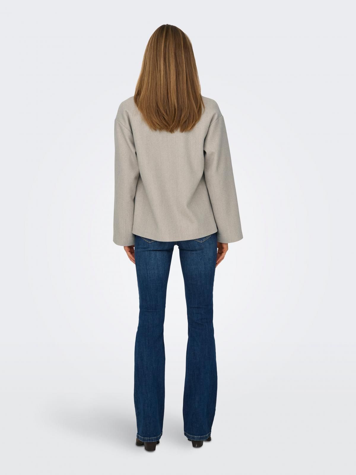 온리 더블버튼 크롭 테일러드 재킷 15315503_116_1088415 WHITE / SIMPLY TAUPE - 상세 이미지 2