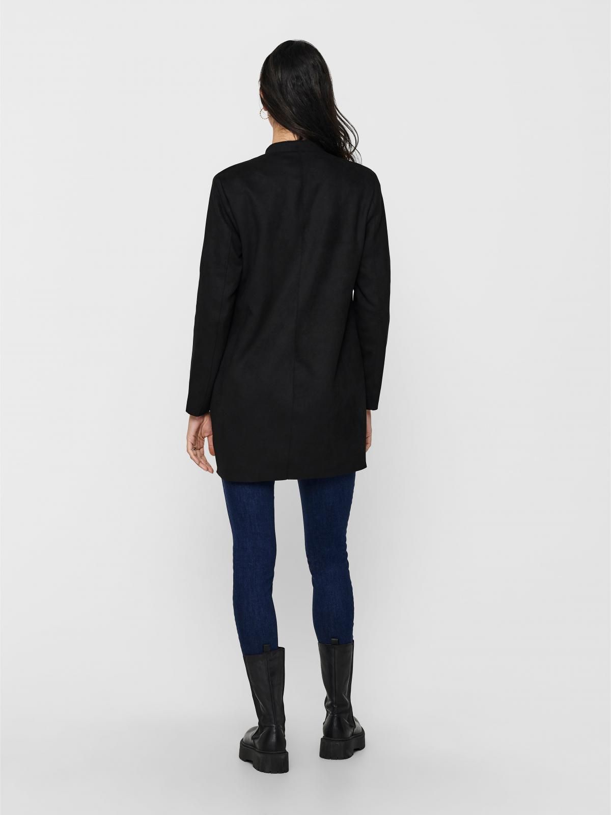 온리 테크니컬 블랙 롱 코트 15218563_2161 BLACK / BLACK - 상세 이미지 2