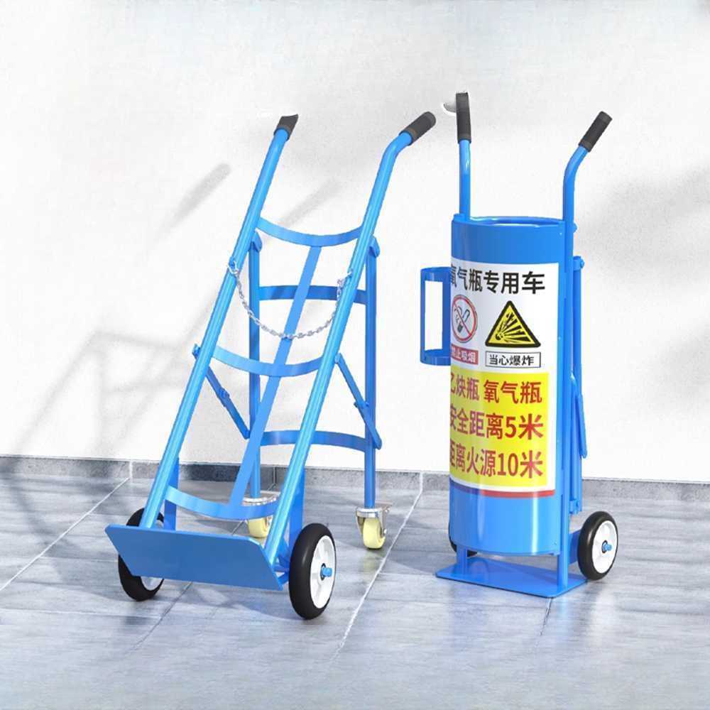 LPG 가스통 운반 카트 이동 편리한 작업용 손수레 단일 병 - 상세 이미지 3