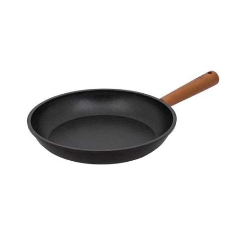 퀸센스 후라이팬 주물 인덕션 IH 프라이팬 블랙 28cm - 상품 이미지