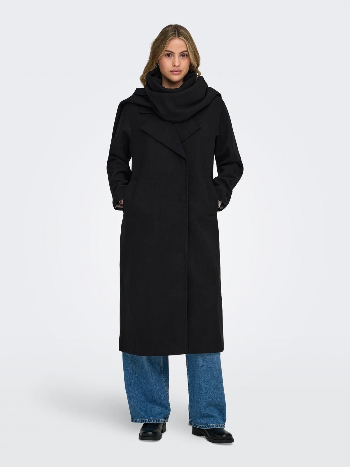 온리 클래식 롱 테크니컬 코트 15348930_2161_1218399 BLACK / BLACK - 상품 이미지