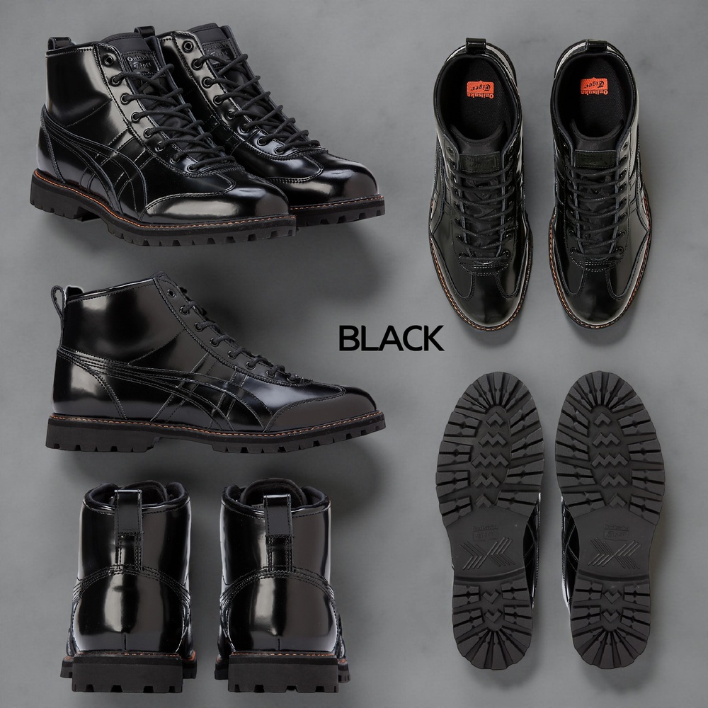 오니츠카타이거 멕시코 린칸 숏 부츠 여성 스니커즈 1183A748 BLACK 260 - 상세 이미지 4