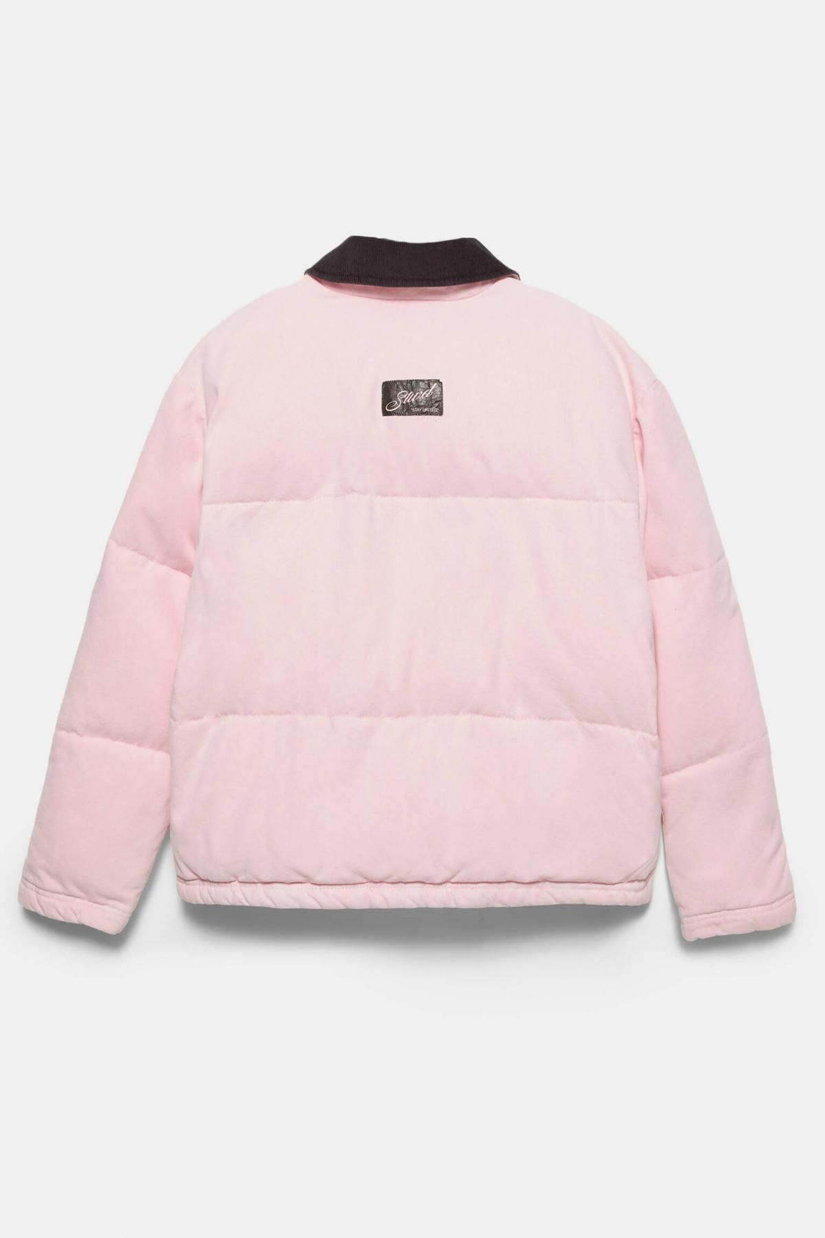 풀앤베어 STWD 배색 칼라 숏 패딩 재킷 7700/342 ROSE PINK - 상세 이미지 4