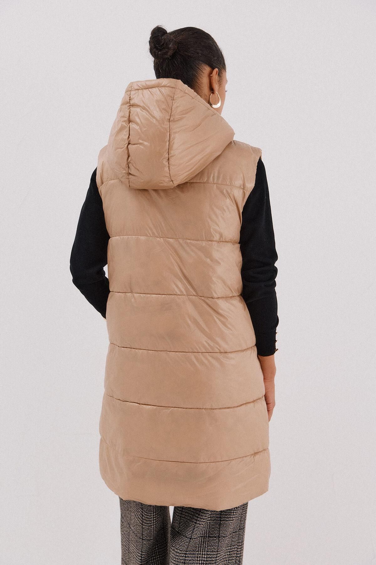 꼬르떼피엘 테크니컬 양면 롱 패딩 베스트 6612741 BEIGE - 상세 이미지 5
