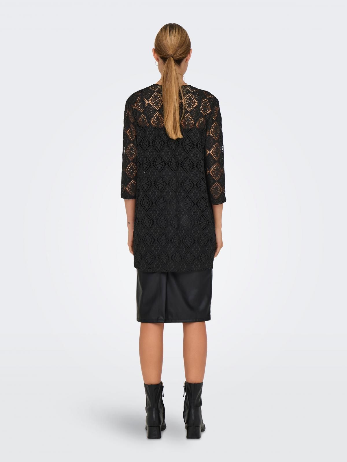 제이디와이 레이스 시스루 블랙 오픈 가디건 15325301_2161 BLACK / BLACK - 상세 이미지 2