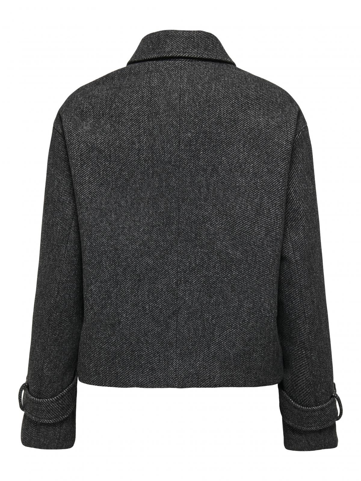 온리 테크니컬 다크그레이 크롭 재킷 15363039_2383 GREY / DARK GREY MELANGE - 상세 이미지 4