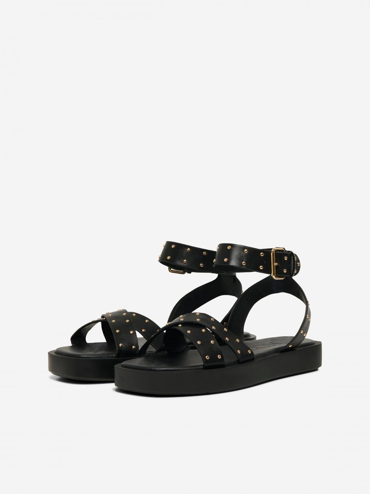 온리 스터드 스트랩 샌들 블랙 15335559_2161 BLACK / BLACK - 상세 이미지 5