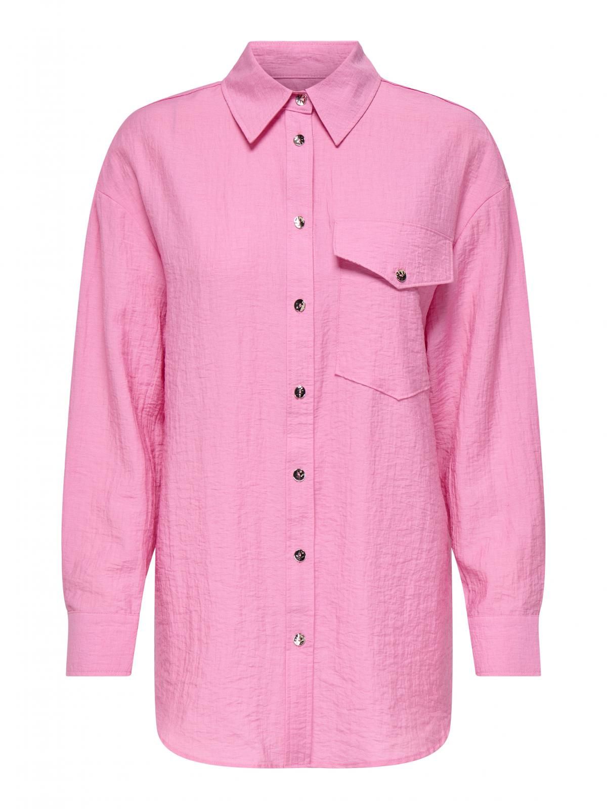 온리 루즈핏 핑크 롱 셔츠 15340270_812 ROSE / FUCHSIA PINK - 상세 이미지 3
