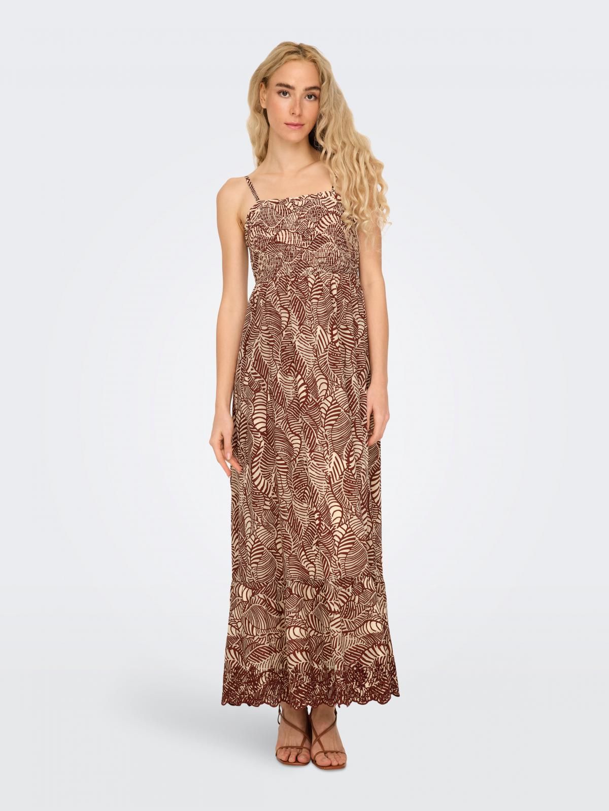 온리 레이스 브라운 썸머 롱 원피스 15343773_404_1170354 BROWN / SABLE - 상품 이미지