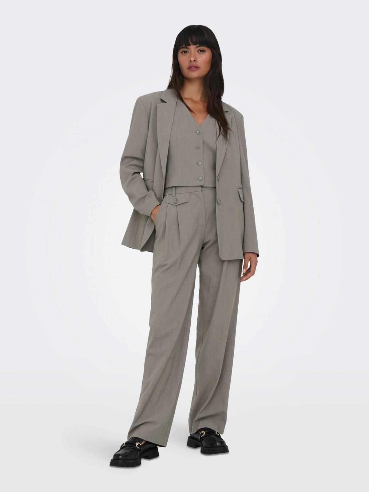 온리 테일러드 오버핏 클래식 블레이저 15298611_2038_1046770 GREY / BRUSHED NICKEL - 상세 이미지 5