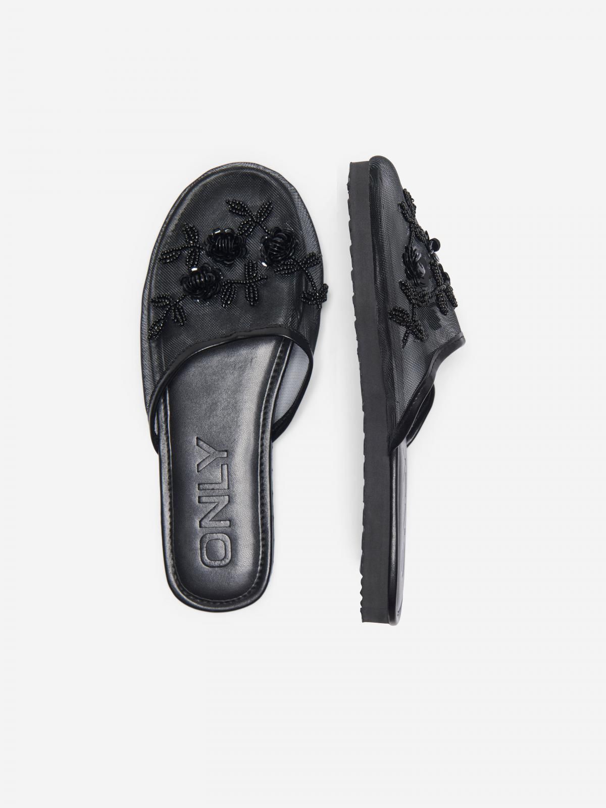 온리 비즈 블랙 패션 슬리퍼 15353917_2161 BLACK / BLACK - 상세 이미지 3