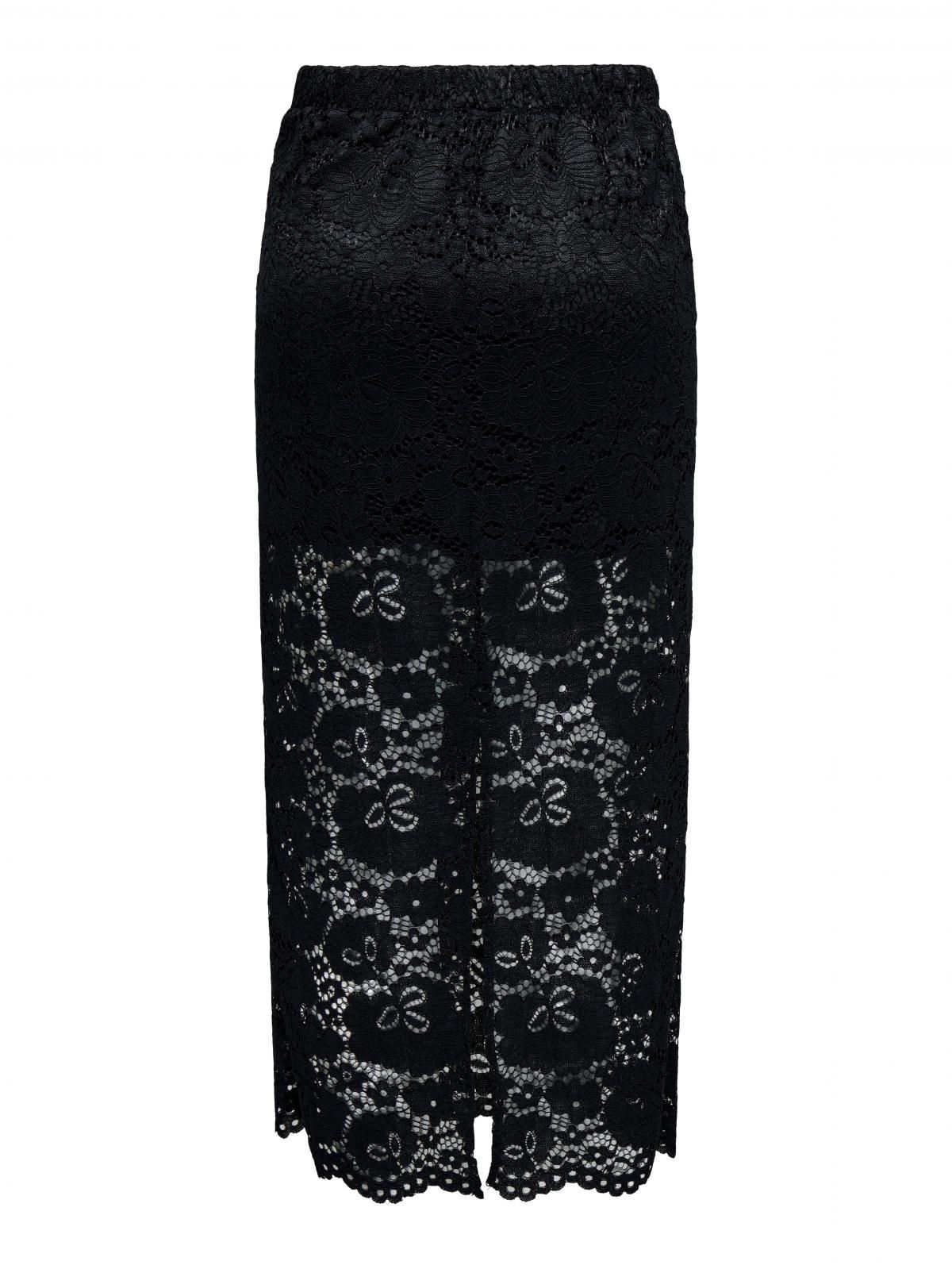 제이디와이 레이스 미디 롱 스커트 15356129_2161 BLACK / BLACK - 상세 이미지 4