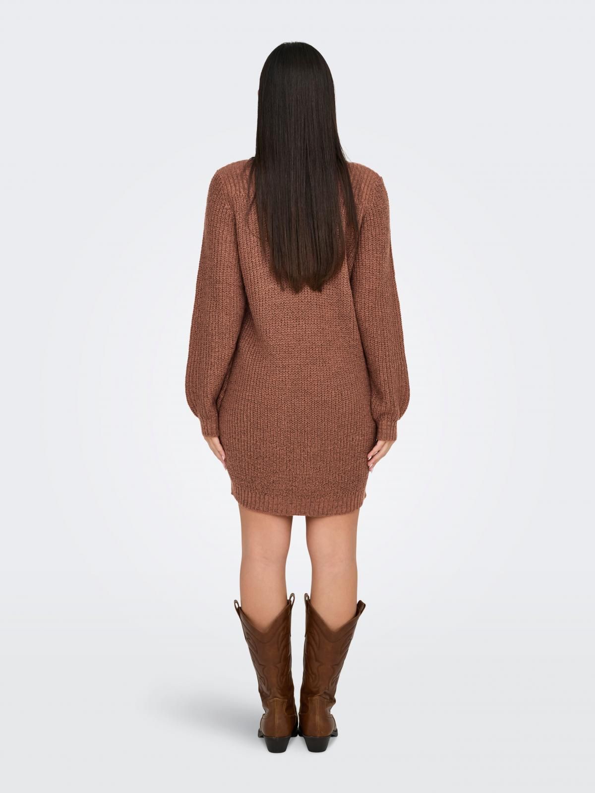제이디와이 테크니컬 니트 미니 원피스 브라운 15234103_393_871098 BROWN / RUSSET - 상세 이미지 2