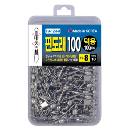 해동조구 대용량 핀도래 덕용 100 HA-1251 1호, 100개입, 1개 - 상품 이미지