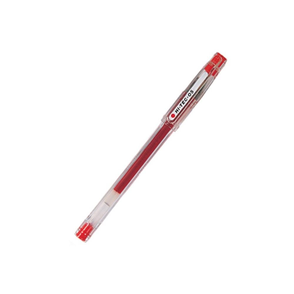 하이텍 C 0.5mm 적 10개입 수성 젤펜 볼펜 부드러운 - 상품 이미지