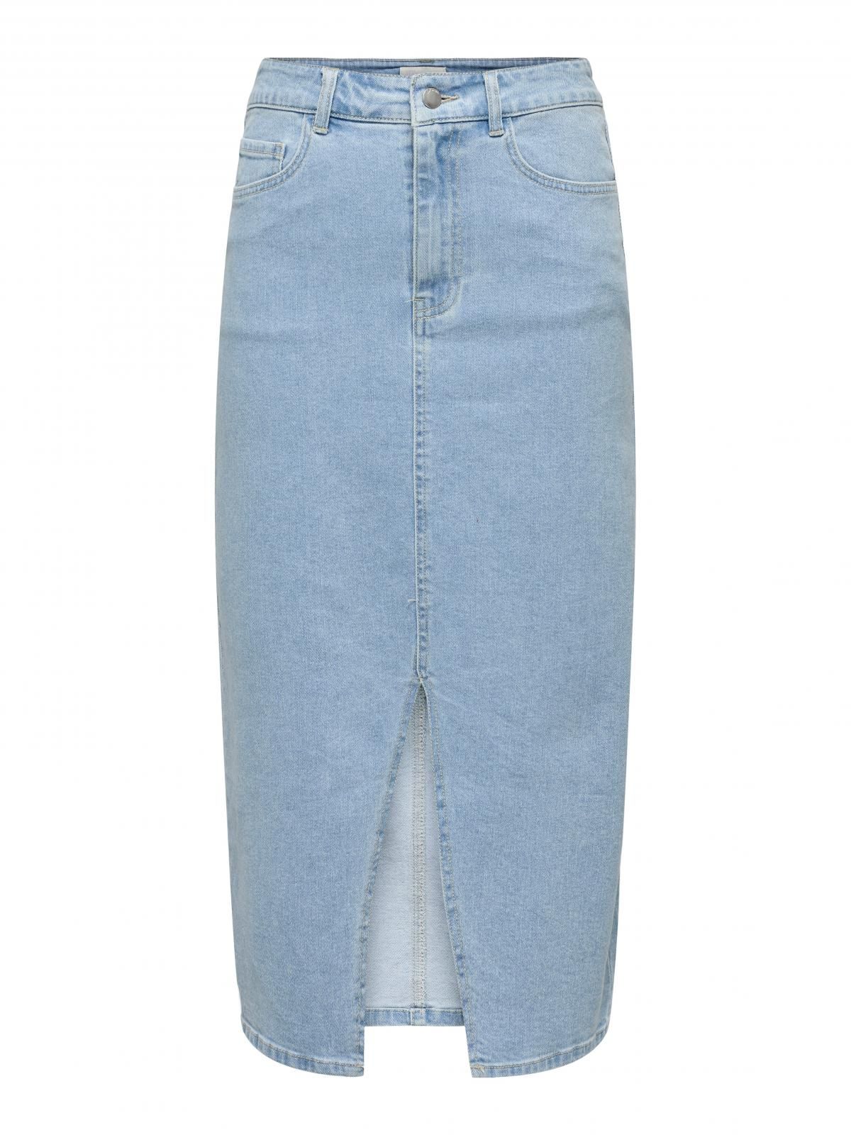제이디와이 트렌디 데님 미디 스커트 슬릿 15348142_2116 BLUE / LIGHT BLUE DENIM - 상세 이미지 3