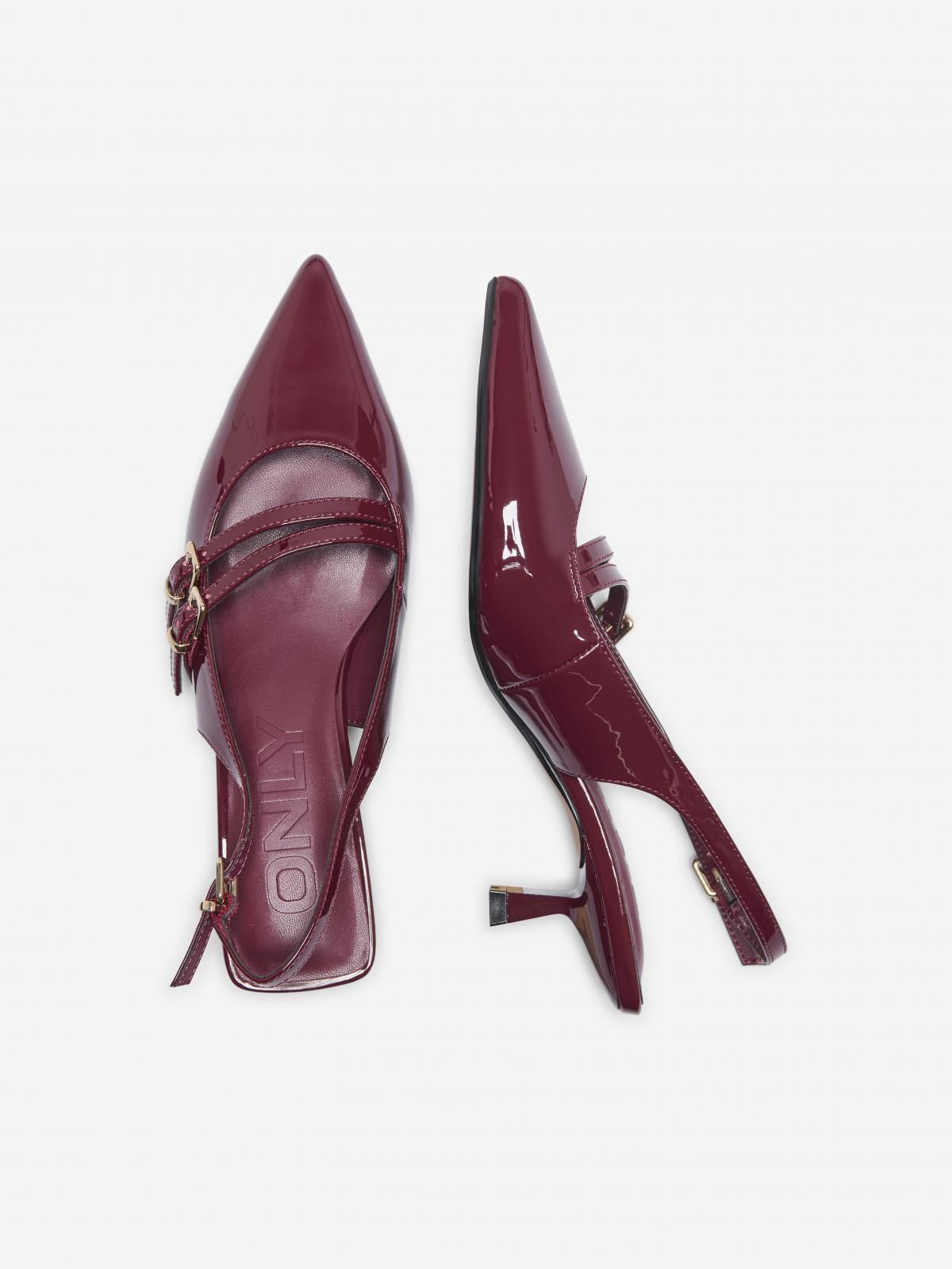온리 클래식 슬링백 슈즈 포인트토 버건디 15356238_1013 PURPLE / BURGUNDY - 상세 이미지 3