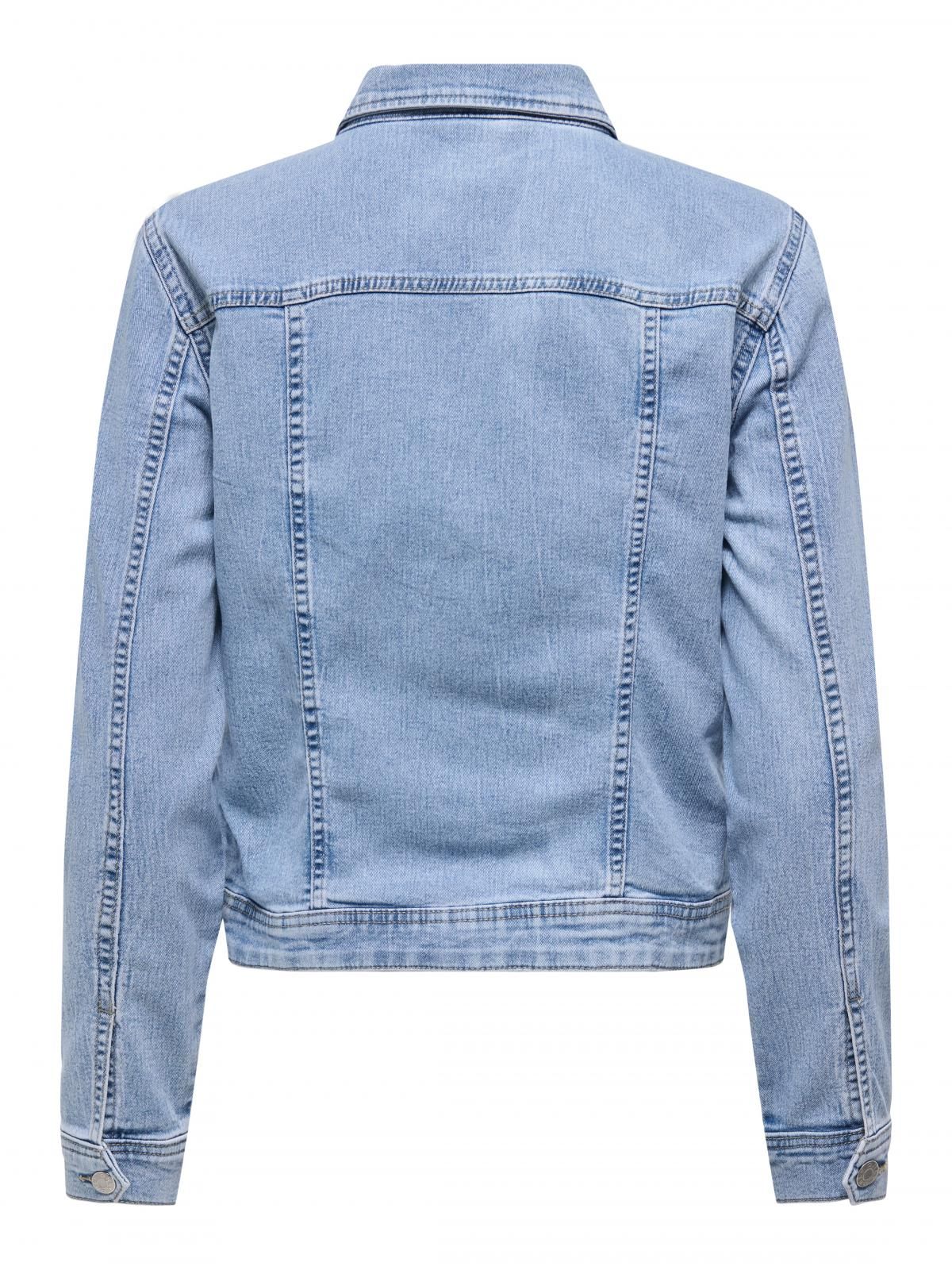 온리 빈티지 테크니컬 라이트 데님 재킷 15350326_2116 BLUE / LIGHT BLUE DENIM - 상세 이미지 5