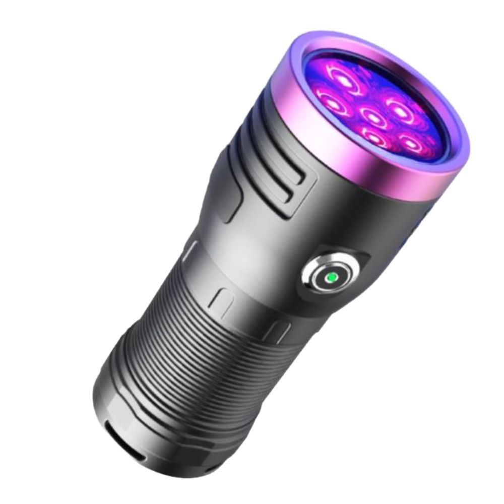 자외선 플래시 감지 램프 UV 60W 랜턴 무선 365NM 60w 손전등 12코어 90W 보라색 램프(전기4) - 상품 이미지