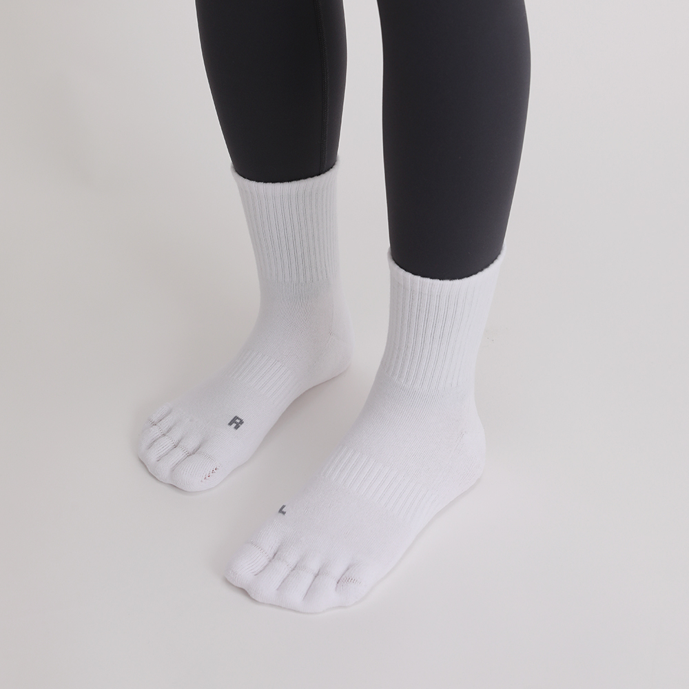컴포트삭스 무봉제 무지 스포츠 발가락 양말 러닝 마라톤 등산 두꺼운 중목 남자 여자 이미지 2
