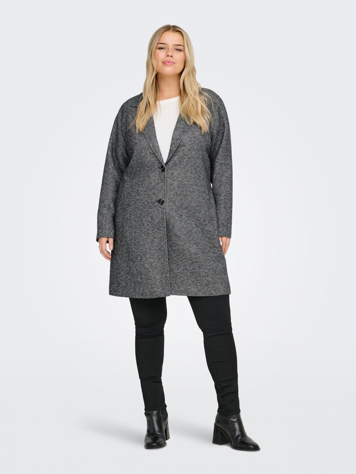 온리 빅사이즈 테크니컬 롱 코트 15350055_2222_1191158 GREY / DARK GREY - 상세 이미지 5