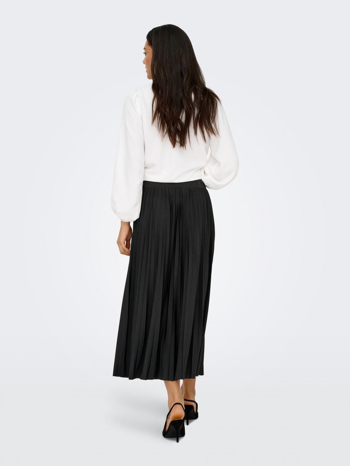 제이디와이 플리츠 롱 플레어 스커트 15375419_2161 BLACK / BLACK - 상세 이미지 2