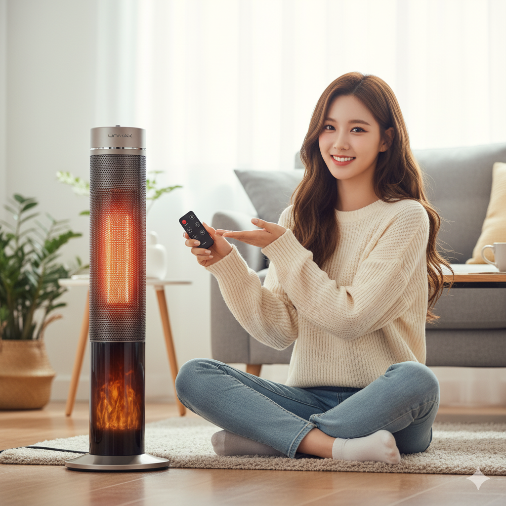 가정용 사무실용 히터 거실용 히터 거실 난방기 겨울 난방 기구 타워형 히터