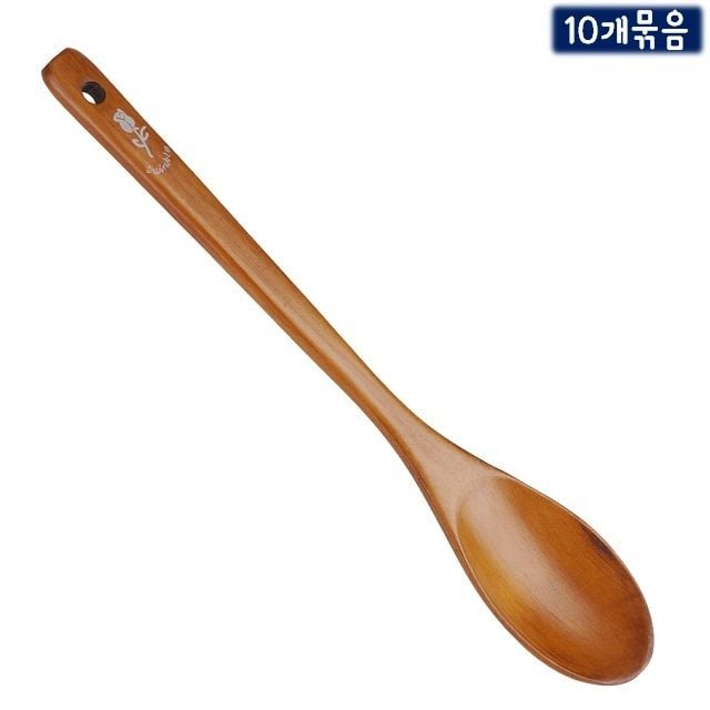 옻칠 볶음스푼 약31cm 10개묶음 걸이구멍 - 메인 이미지