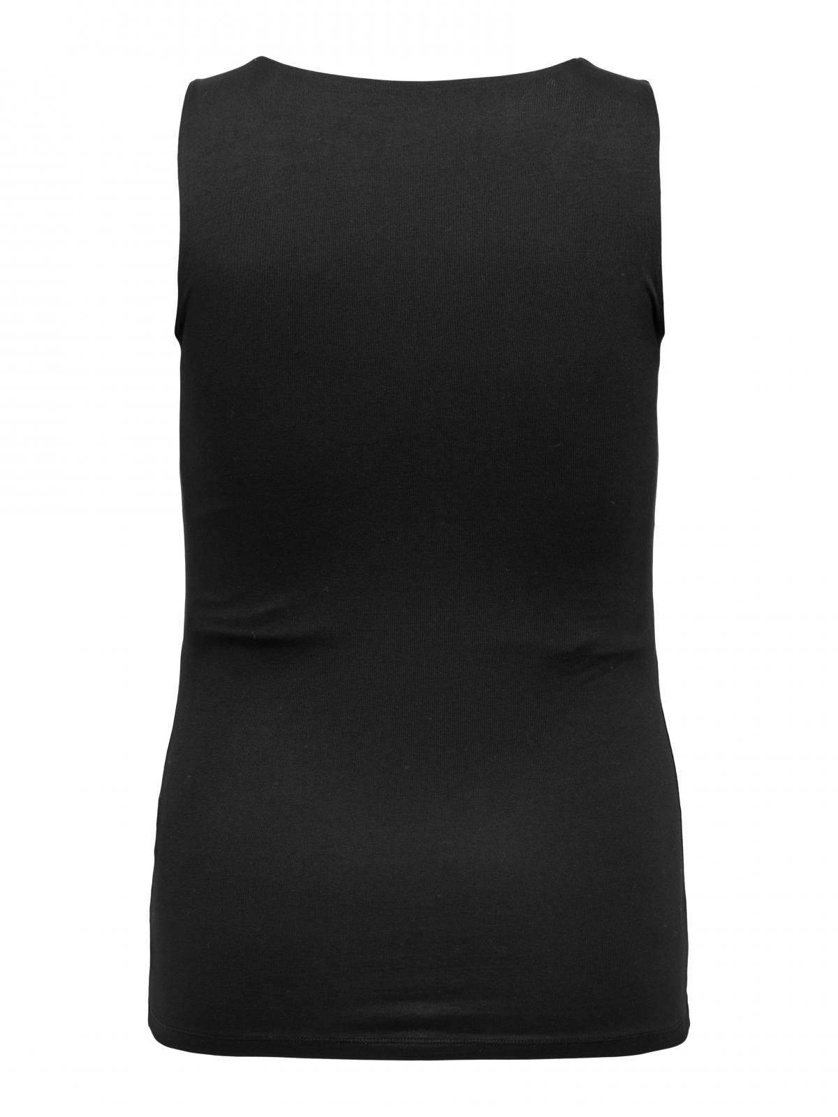 온리 빅사이즈 브이넥 슬리브리스 탱크탑 15355648_2161 BLACK / BLACK - 상세 이미지 4