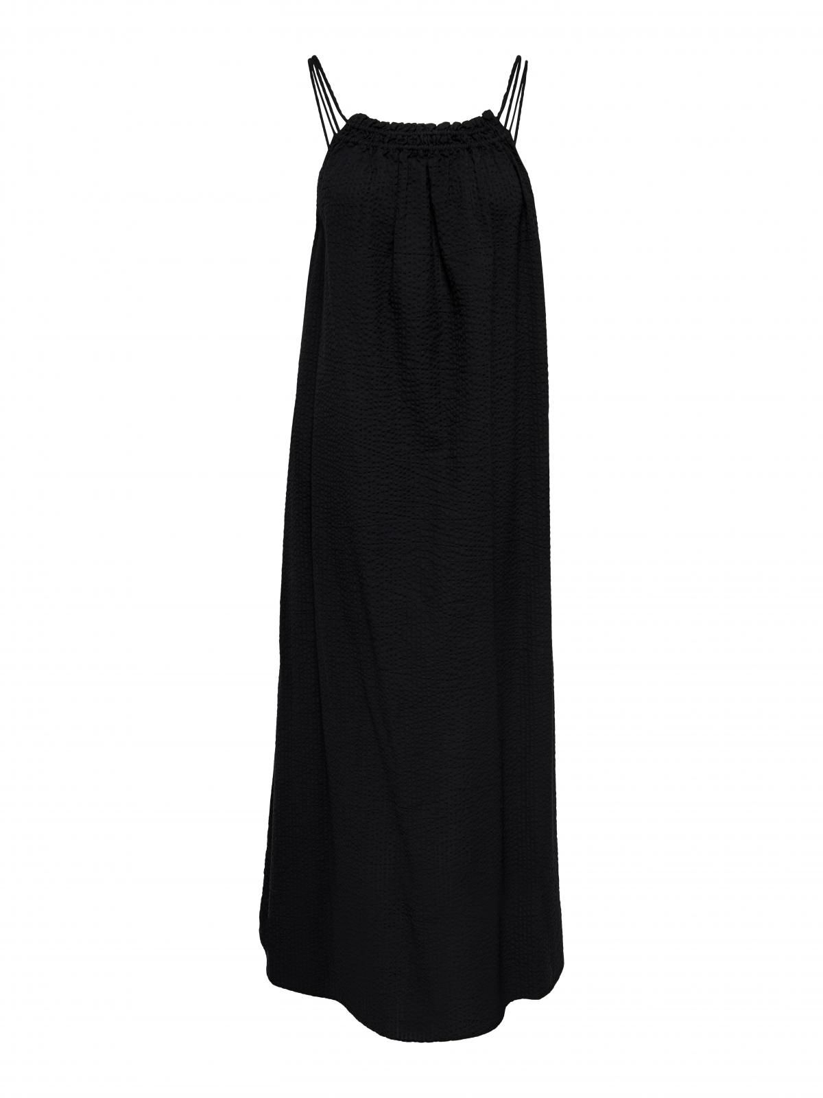 온리 루즈핏 스트랩 롱 원피스 블랙 15269946_2161_972429 BLACK / BLACK - 상세 이미지 3