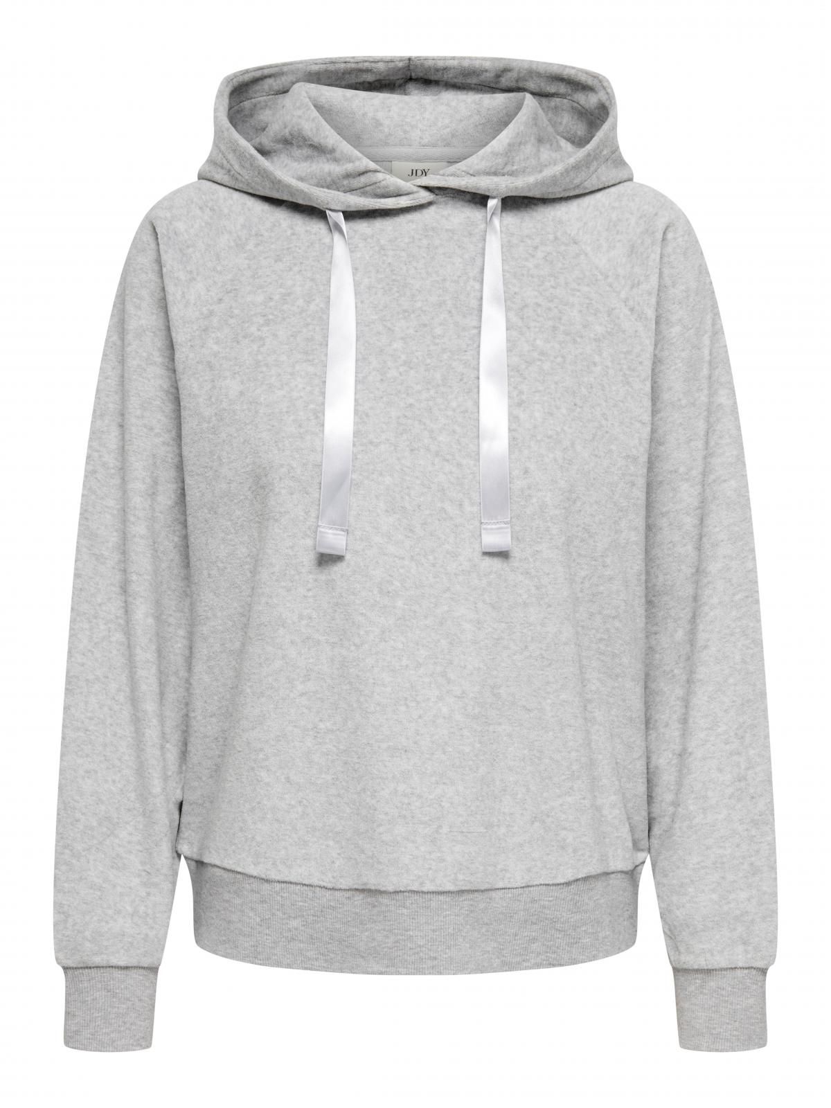 제이디와이 베이직 벨루어 후드티 15361663_2381 GREY / LIGHT GREY MELANGE - 상세 이미지 3