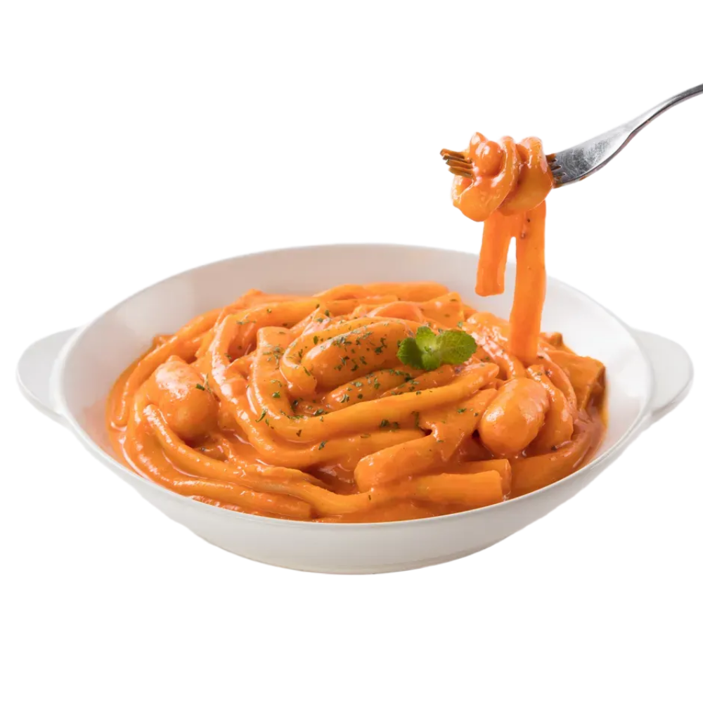 후루룩 로제 떡볶이 밀키트 2~3인분 로제 간편조리 길쭉한 밀떡 - 상세 이미지 3