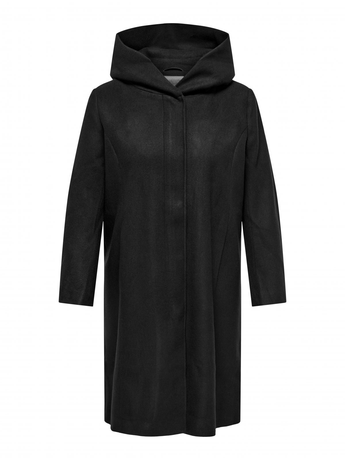 온리 빅사이즈 후드 롱 코트 15181790_2161_1075020 BLACK / BLACK - 상세 이미지 4