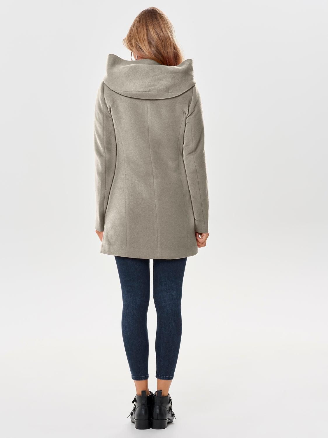 온리 테크니컬 후드 롱코트 15142911_120_869050 GREY / WALNUT - 상세 이미지 2