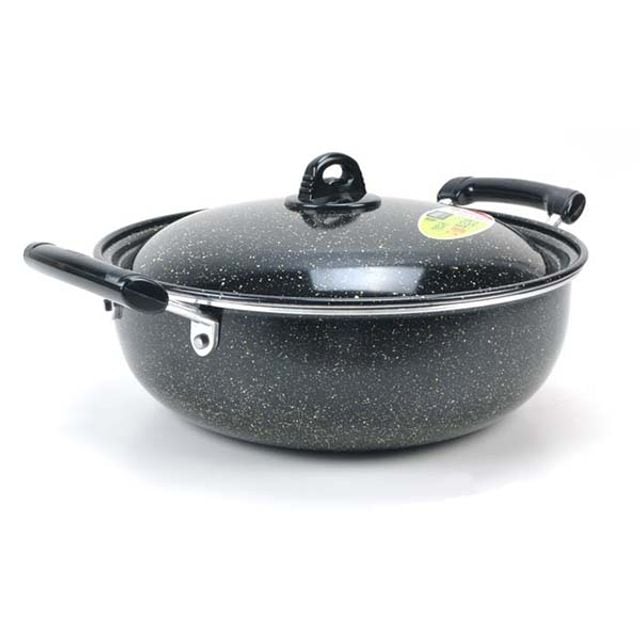 튀김팬 튀김솥 궁중팬 볶음팬 볶음솥 튀김웍 42cm - 메인 이미지