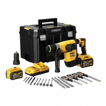 디월트 충전 해머드릴 DCH417X2 54V 3.0Ah 전동 드릴 배터리 드라이버 커터