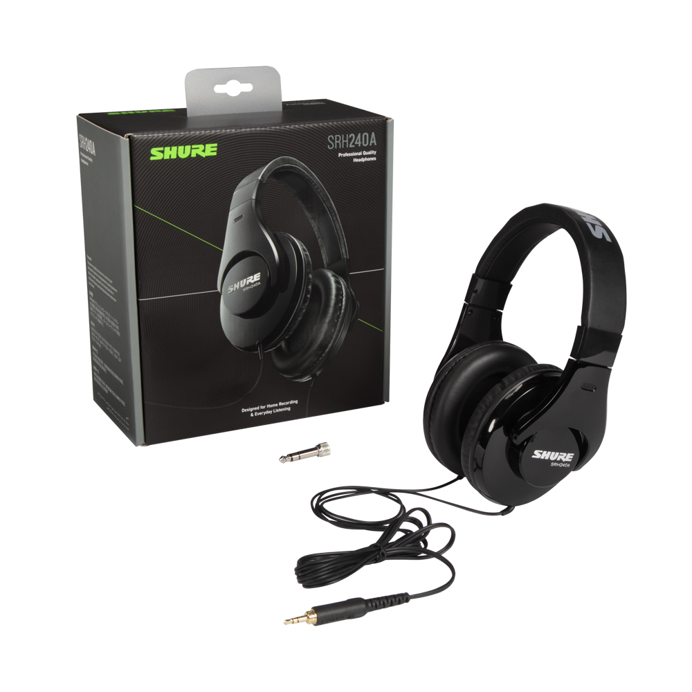 [SHURE] 슈어 SRH240A 프로페셔널 퀄리티 헤드폰 (블랙) 이미지 6