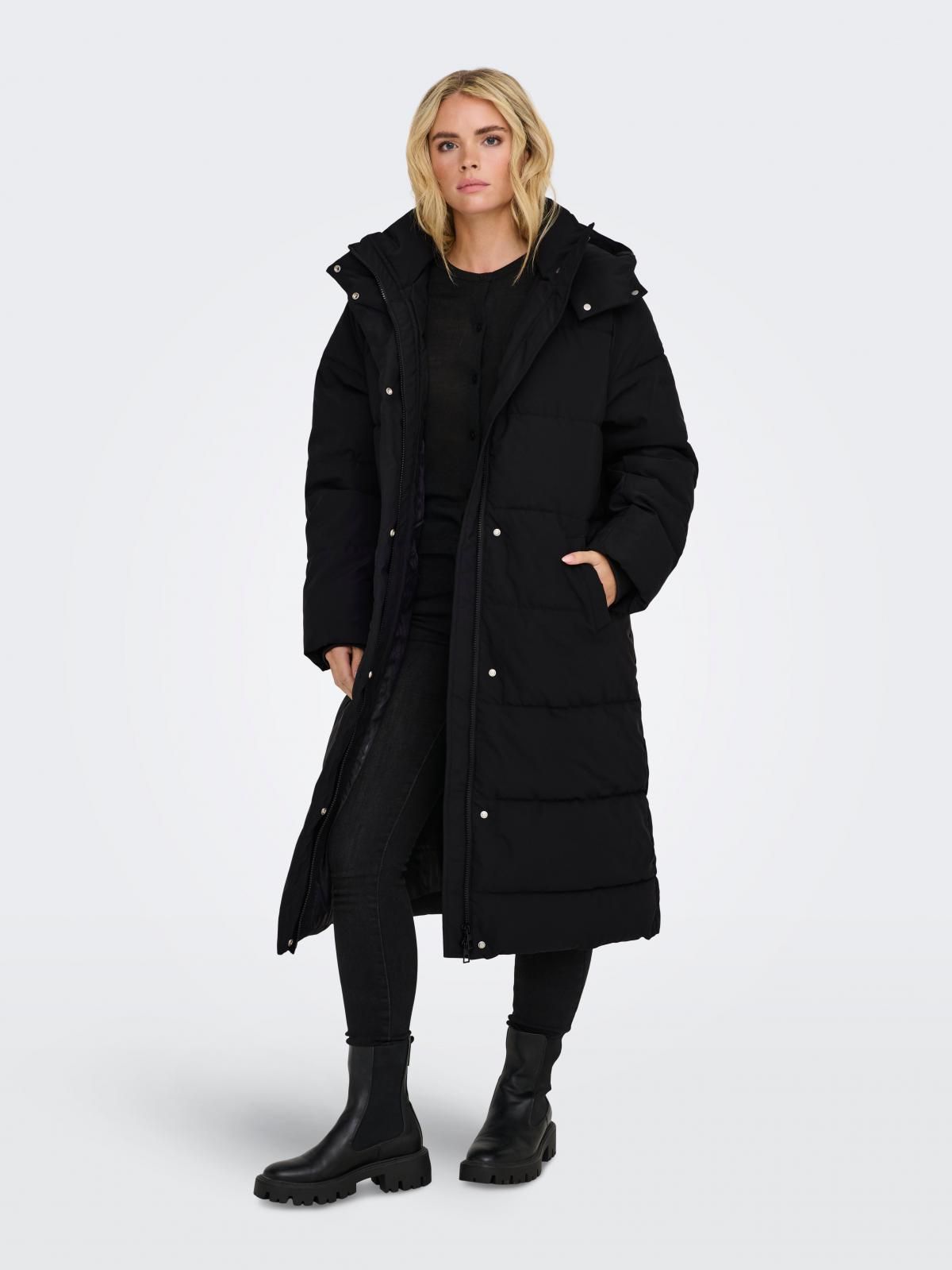 제이디와이 테크니컬 윈드프루프 롱 패딩 코트 15341701_2161_1179195 BLACK / BLACK - 상세 이미지 5