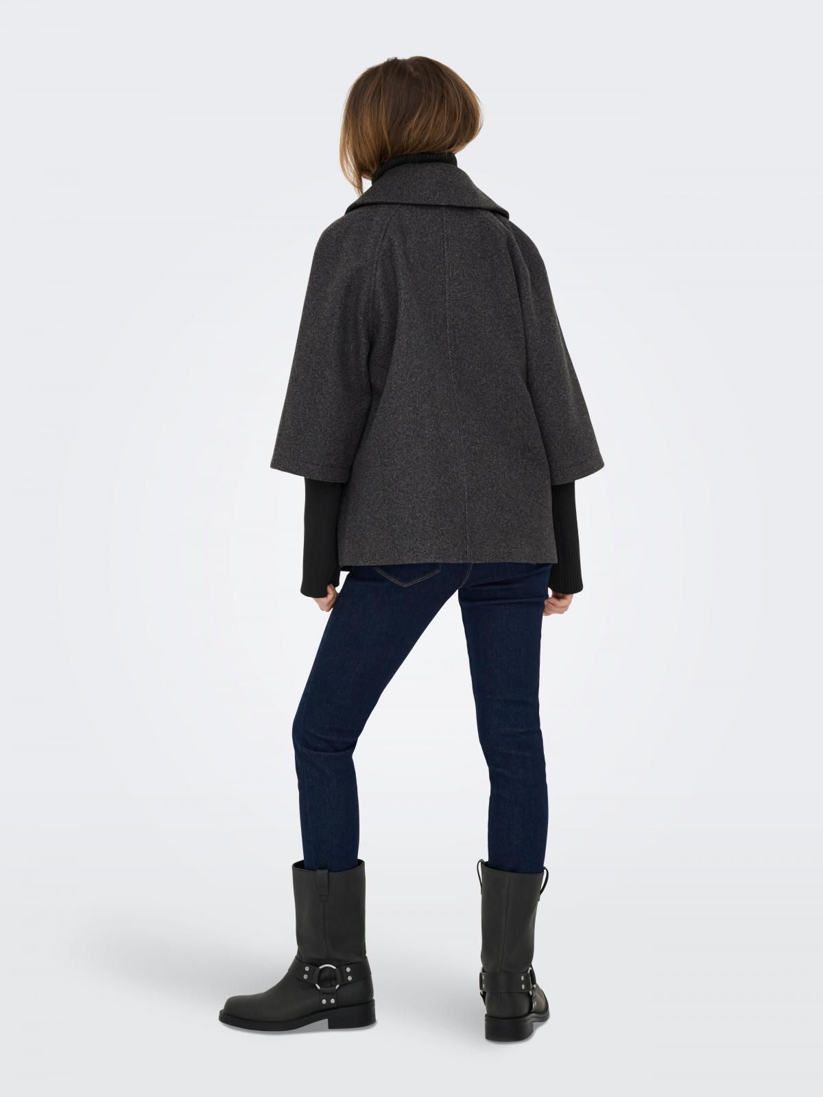 제이디와이 더블브레스트 숏코트 집업 디테일 15337889_2383 GREY / DARK GREY MELANGE - 상세 이미지 2