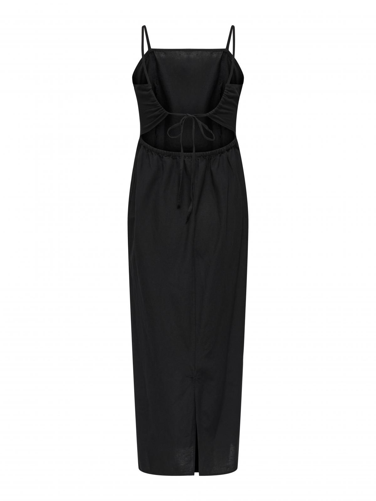 온리 베이직 슬리브리스 롱 원피스 15357771_2161 BLACK / BLACK - 상세 이미지 4
