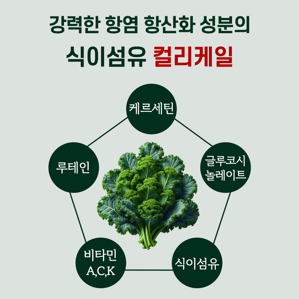 큐랩온 알파CD 케일컷 식이배출제 식약청인증 100% 리파솔린 - 상세 이미지 4
