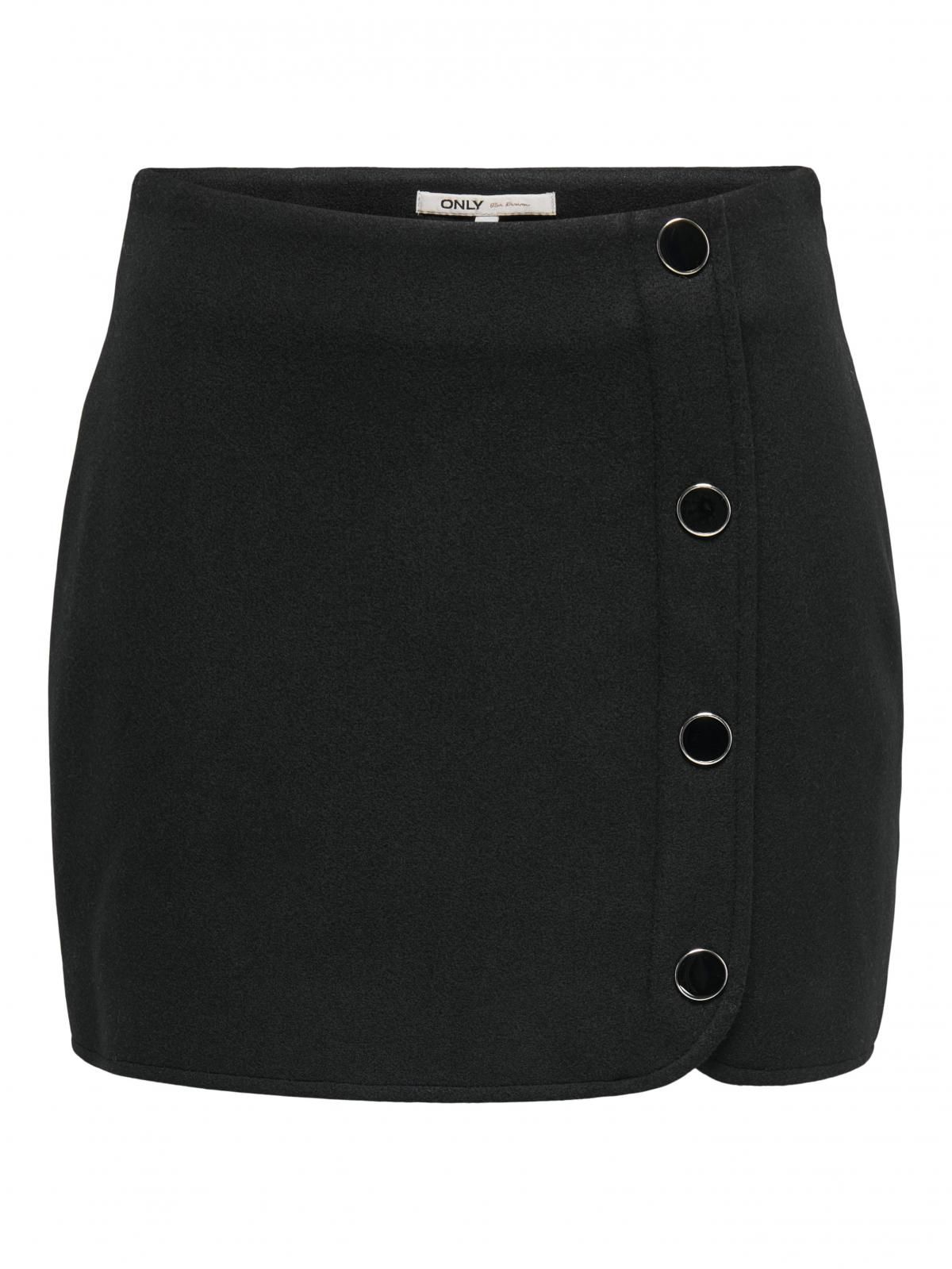 온리 버튼 디테일 미니 스커트 15327992_2161 BLACK / BLACK - 상세 이미지 3