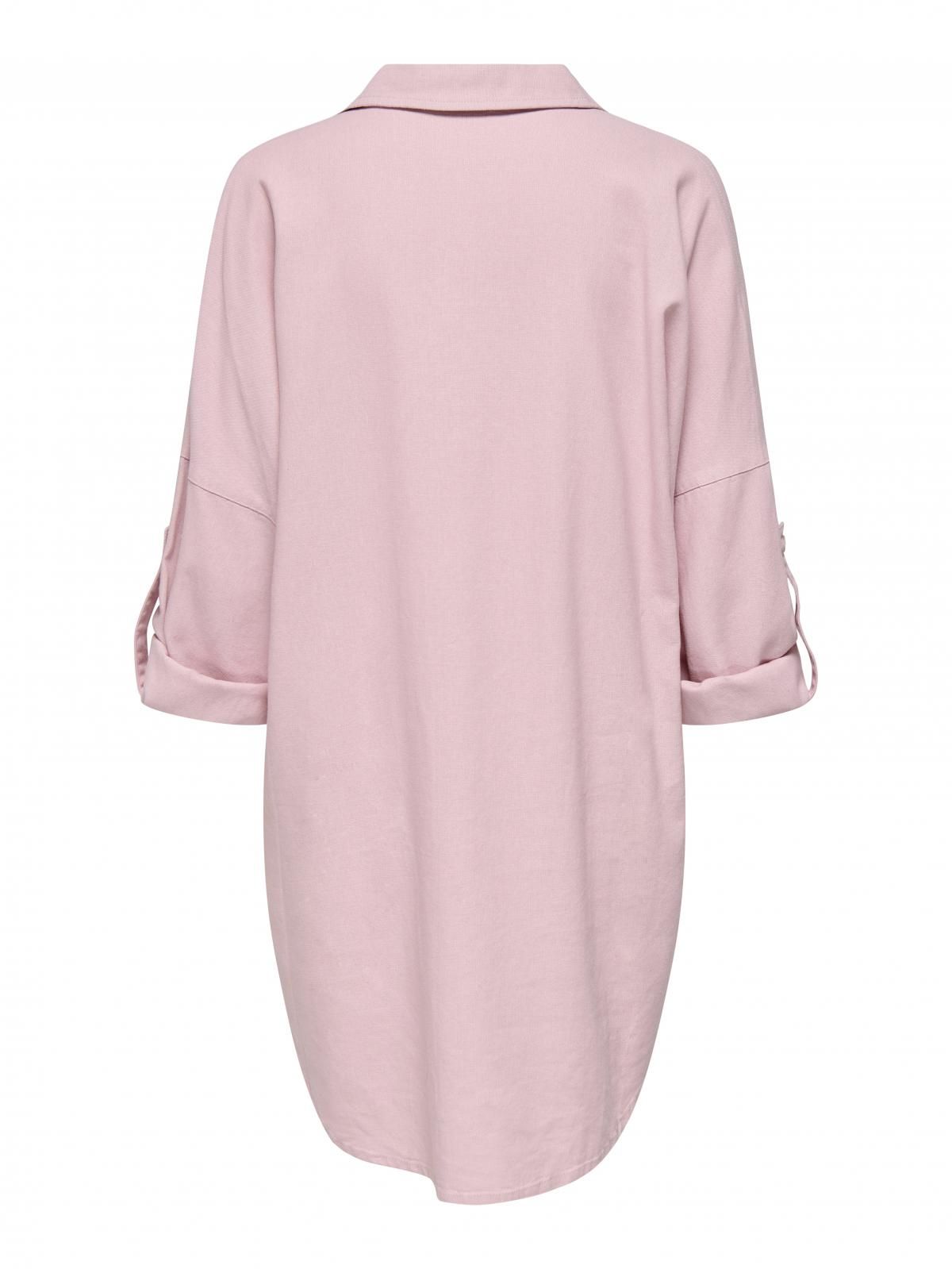 온리 리조트카라 7부 튜닉 블라우스 15338898_1018 PURPLE / VIOLET ICE - 상세 이미지 4