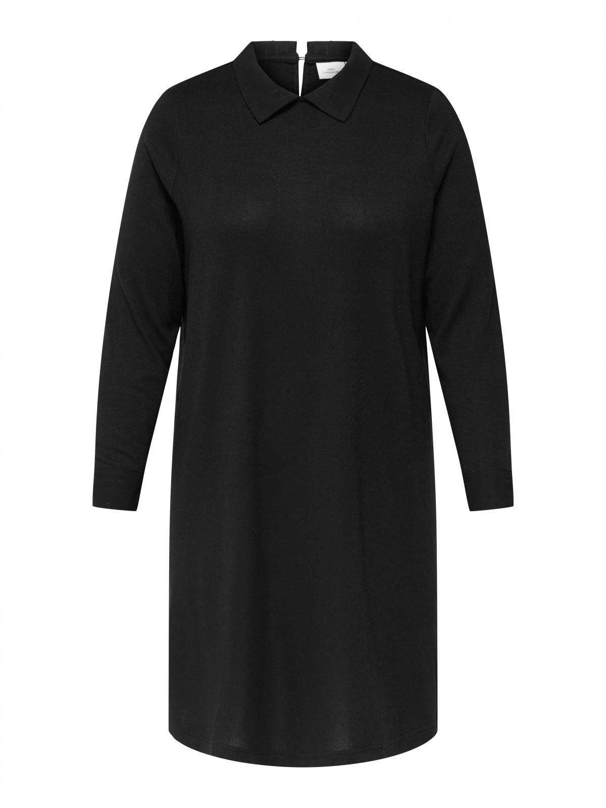 온리 빅사이즈 베이직 폴로 미니 원피스 15358649_2161 BLACK / BLACK - 상세 이미지 3