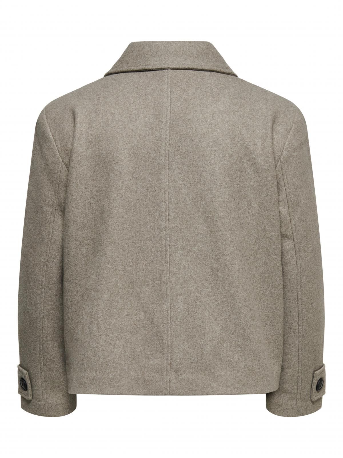 온리 테크니컬 더블버튼 크롭 숏 코트 15354771_8203_1208214 BROWN / MOCHA MERINGUE - 상세 이미지 5