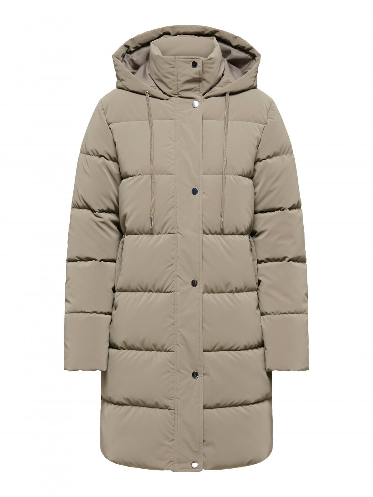 온리 베이직 후드 롱 패딩 점퍼 15370005_119 GREY / BRINDLE - 상세 이미지 3