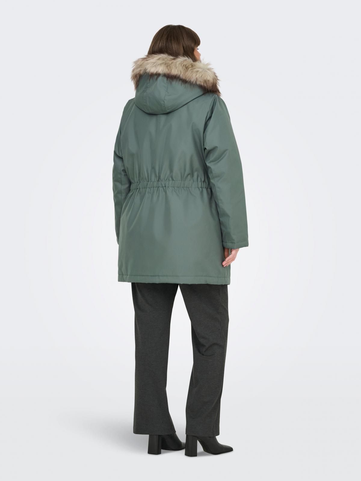 온리 빅사이즈 테크니컬 퍼후드 파카 15185999_1469_889536 GREEN / BALSAM GREEN - 상세 이미지 2