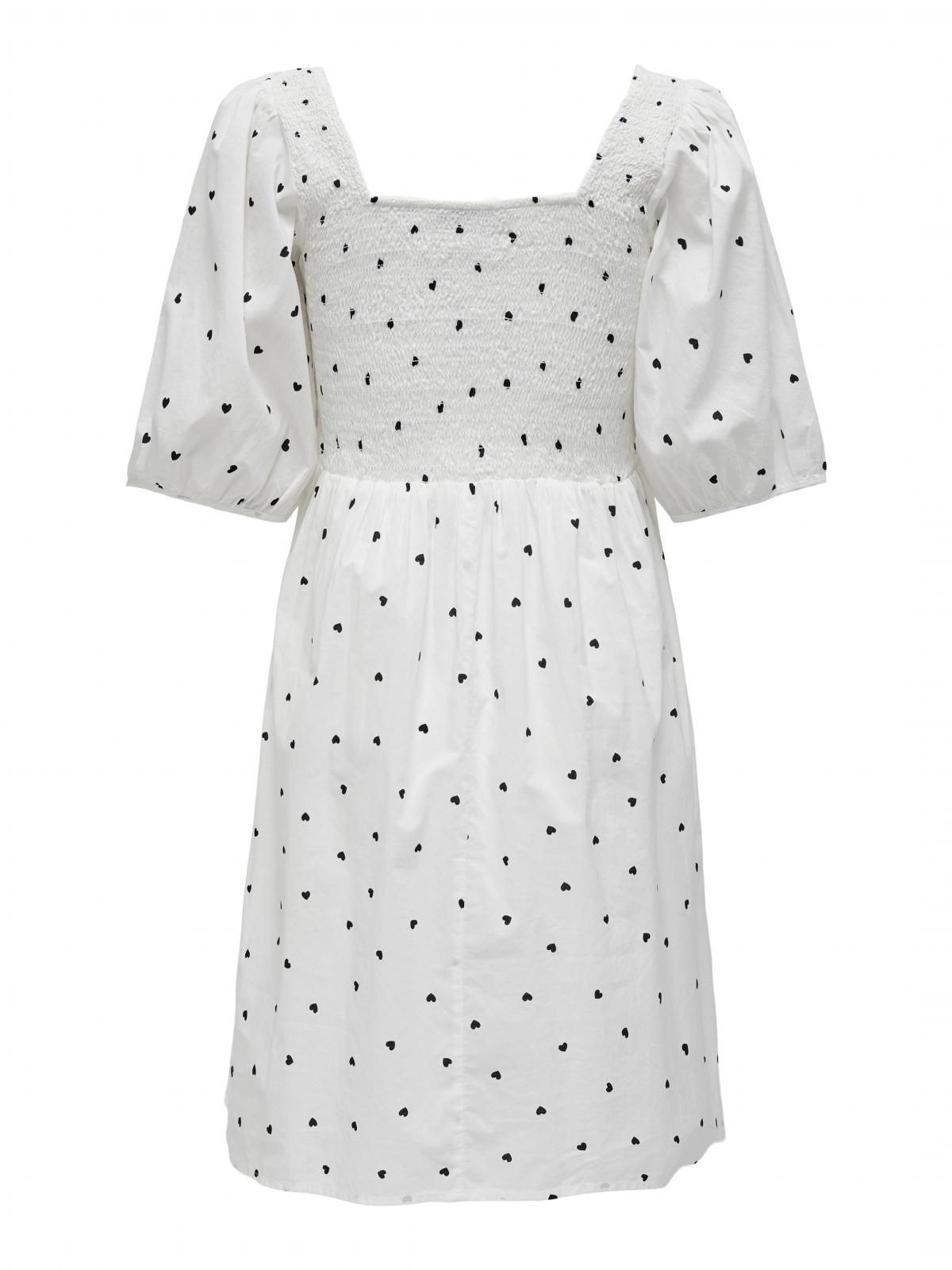 온리 도트 스퀘어넥 스모크 미니 원피스 15296181_5_1041150 WHITE / BRIGHT WHITE - 상세 이미지 4